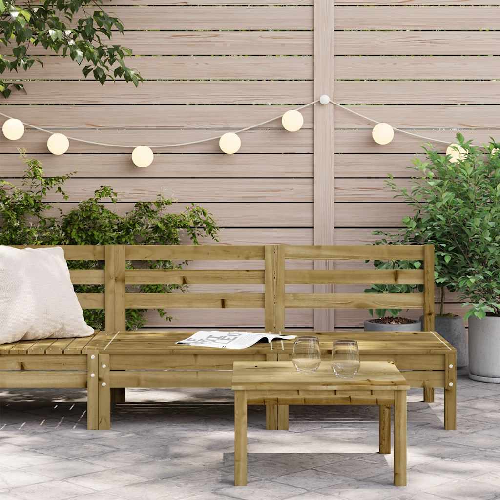vidaXL Garden Sofa | Set of 2 | Natural Pine | Impregnated Pinewood | Medium