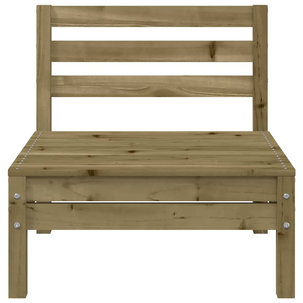 vidaXL Garden Sofa | Set of 2 | Natural Pine | Impregnated Pinewood | Medium