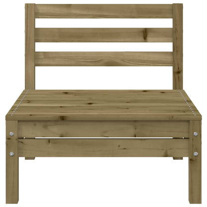 vidaXL Garden Sofa | Set of 2 | Natural Pine | Impregnated Pinewood | Medium