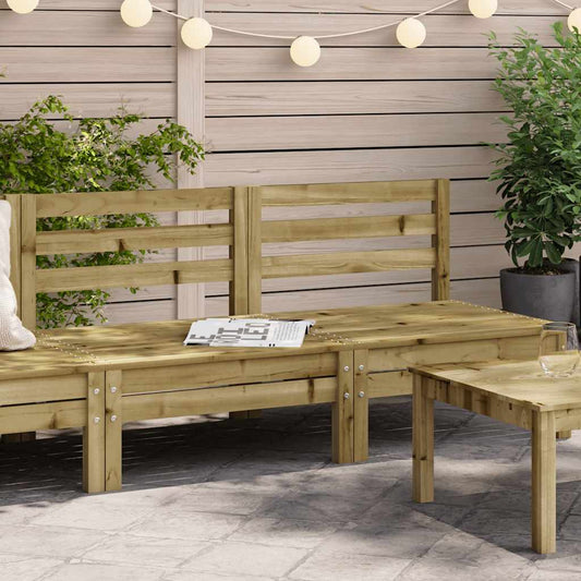 vidaXL Garden Sofa | Set of 2 | Natural Pine | Impregnated Pinewood | Medium