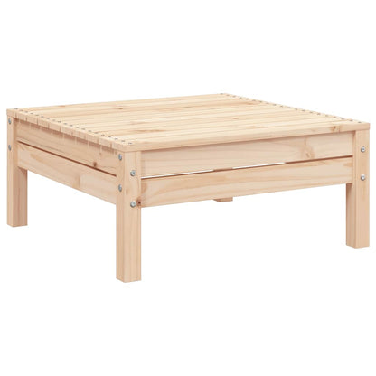 vidaXL Garden Footstool | Natural Wood | Solid Pine Wood | Standard | Modular