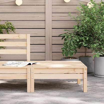 vidaXL Garden Footstool | Natural Wood | Solid Pine Wood | Standard | Modular