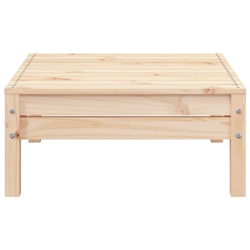 vidaXL Garden Footstool | Natural Wood | Solid Pine Wood | Standard | Modular