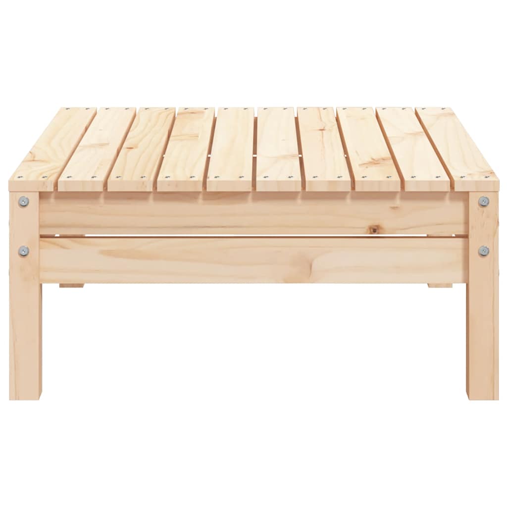 vidaXL Garden Footstool | Natural Wood | Solid Pine Wood | Standard | Modular