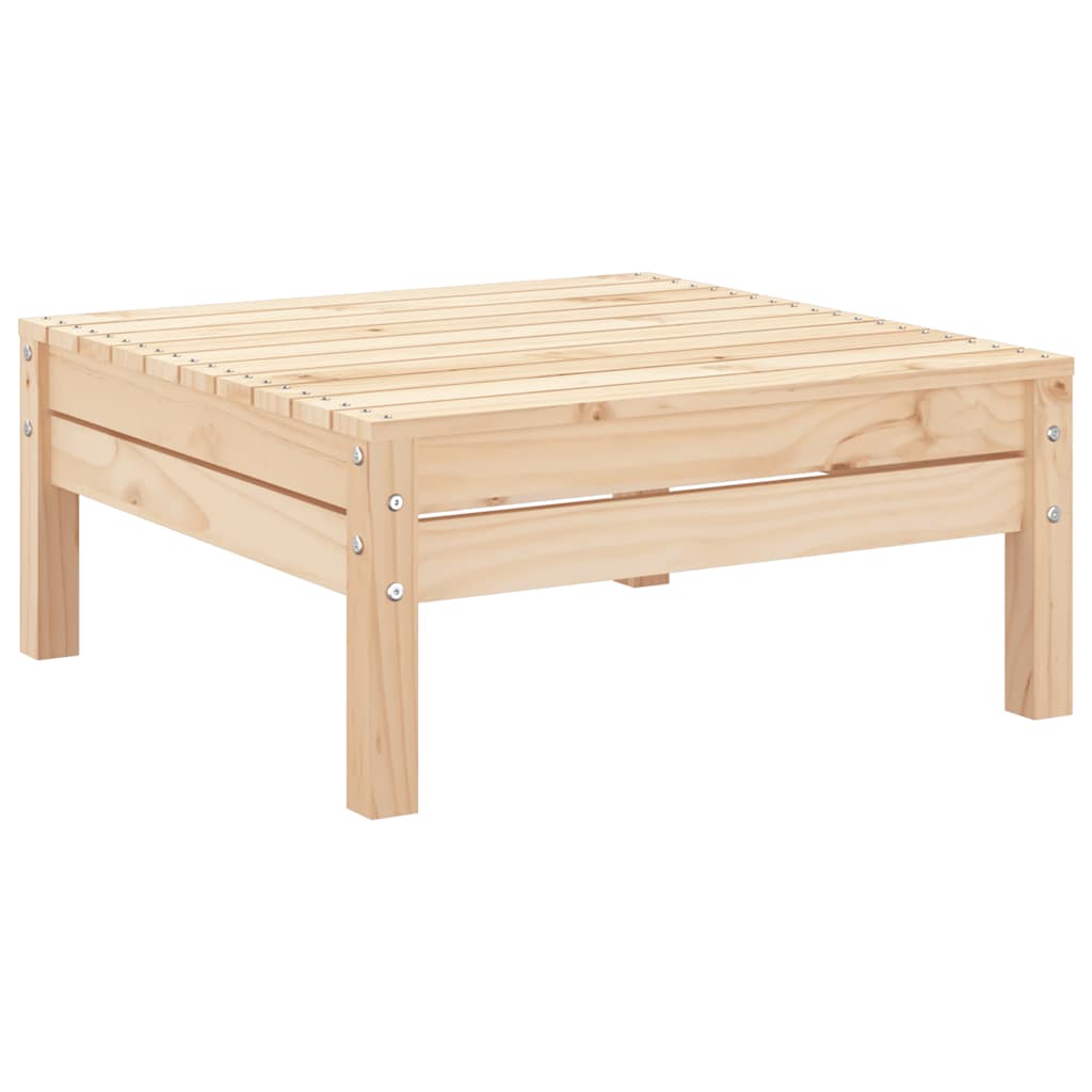 vidaXL Garden Footstool | Natural Wood | Solid Pine Wood | Standard | Modular