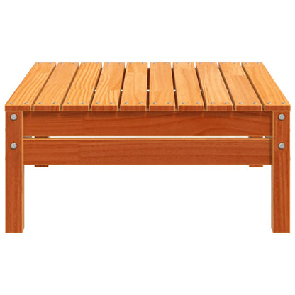 vidaXL Garden Footstool | Wax brown | Solid pine wood | Standard | Modular