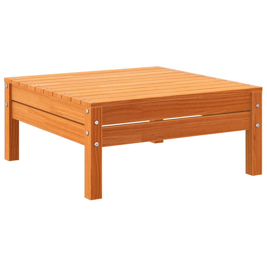 vidaXL Garden Footstool | Wax brown | Solid pine wood | Standard | Modular