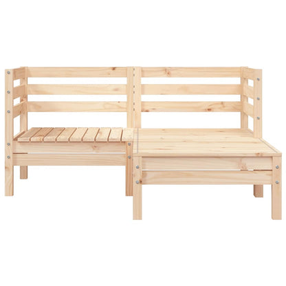 vidaXL Garden Sofa | Natural Pine | Solid pine wood | 2-Seater | Modular
