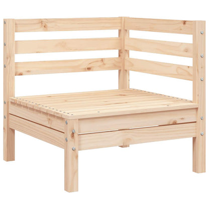 vidaXL Garden Sofa | Natural Pine | Solid pine wood | 2-Seater | Modular