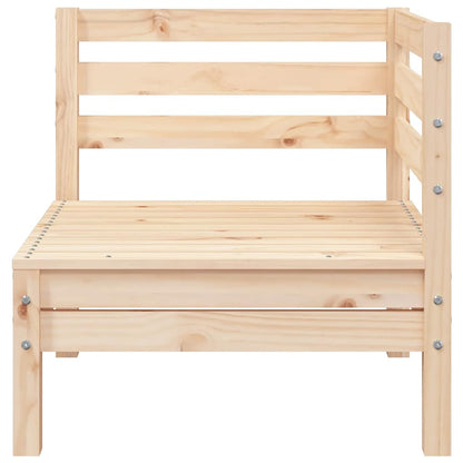 vidaXL Garden Sofa | Natural Wood | Solid Pine Wood | 3-seater | Modular