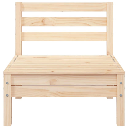 vidaXL Garden Sofa | Natural Wood | Solid Pine Wood | 3-seater | Modular