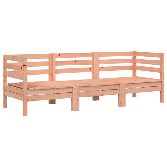 vidaXL Garden Sofa | Douglas natural wood | Solid Douglas Wood | 3-Seater