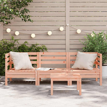 vidaXL Garden Sofa | Douglas natural wood | Solid Douglas Wood | 3-Seater
