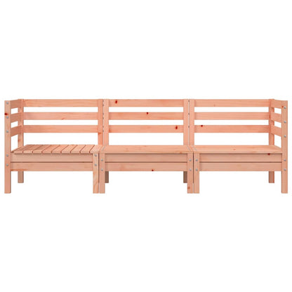 vidaXL Garden Sofa | Douglas natural wood | Solid Douglas Wood | 3-Seater
