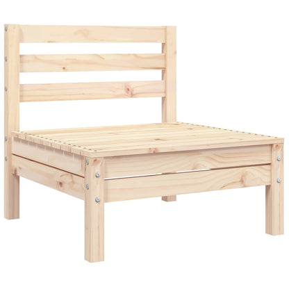 vidaXL Garden Sofa | Natural Pine | Solid Pine Wood | 3-Seater | Modular