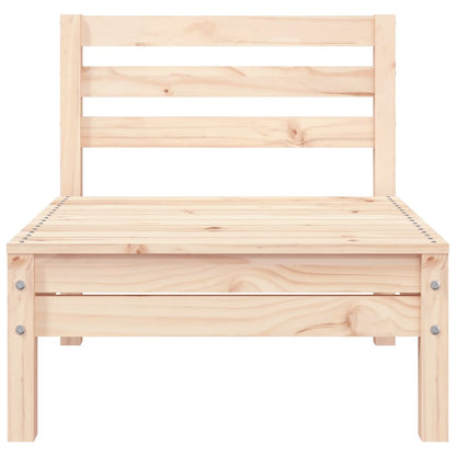 vidaXL Garden Sofa | Natural Pine | Solid Pine Wood | 3-Seater | Modular