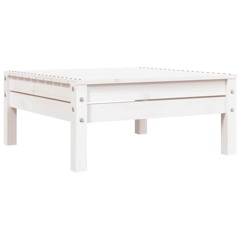 vidaXL Garden Sofa | White | Solid pine wood | 3-seater | Modular | Garden Sofa