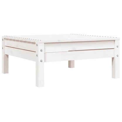 vidaXL Garden Sofa | White | Solid pine wood | 3-seater | Modular | Garden Sofa