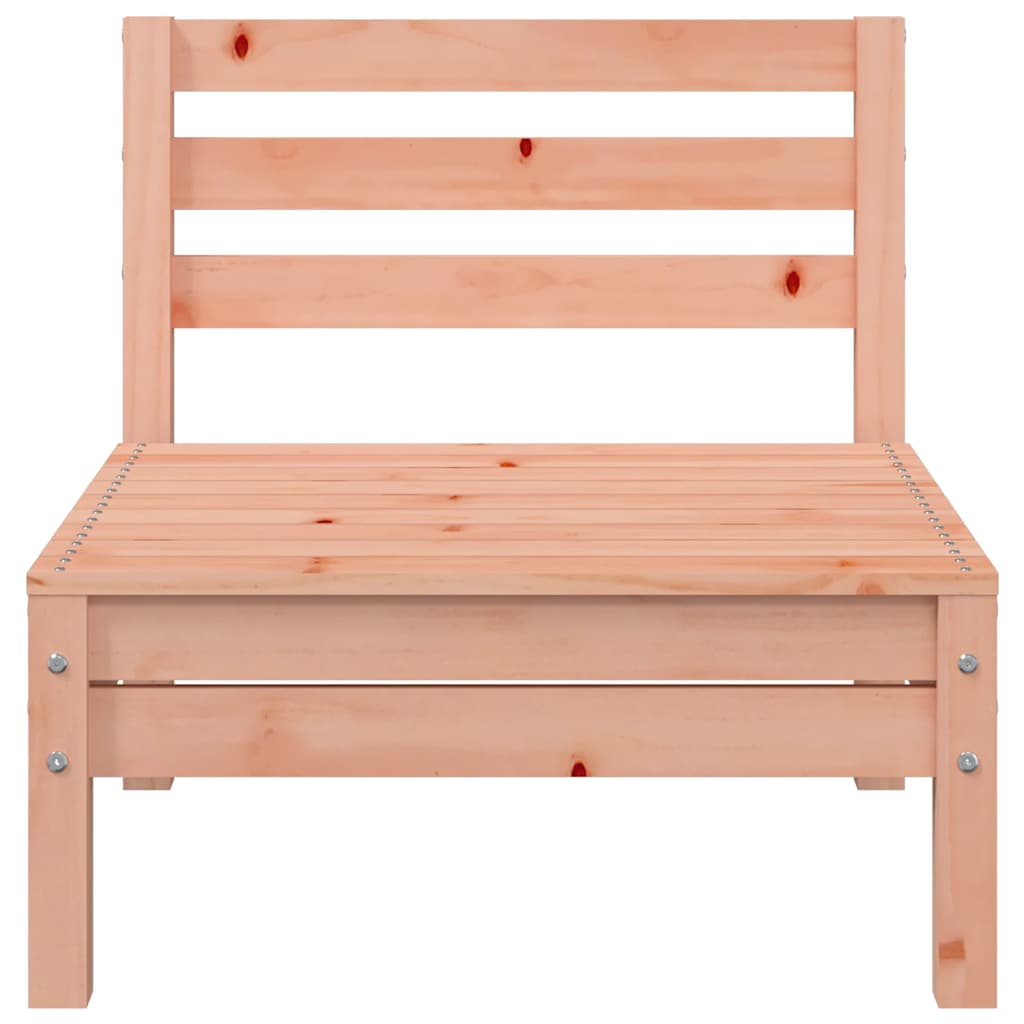 vidaXL Garden Sofa | Natural Wood | Solid Douglas Fir Wood | 3-Seater | Modular