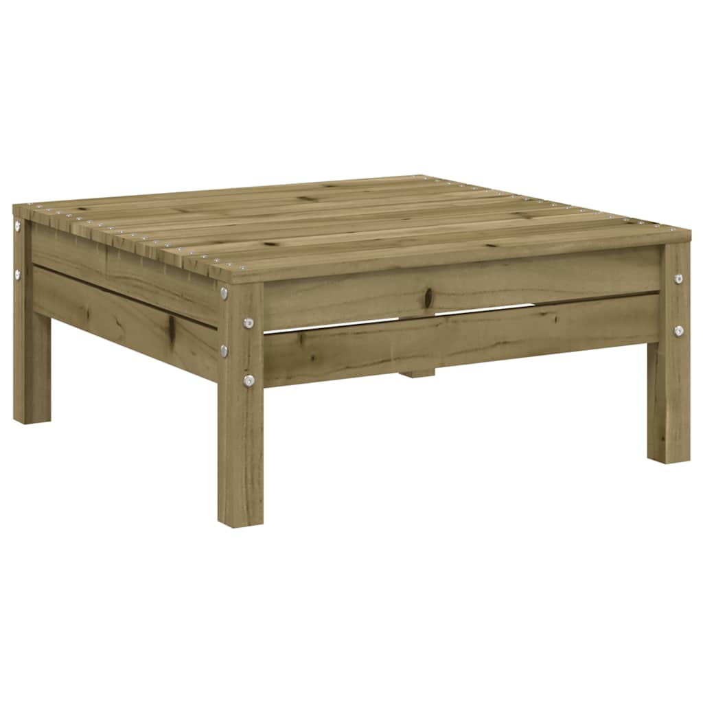 vidaXL Garden Sofa | Natural wood | Impregnated solid pine wood | 3-Seater