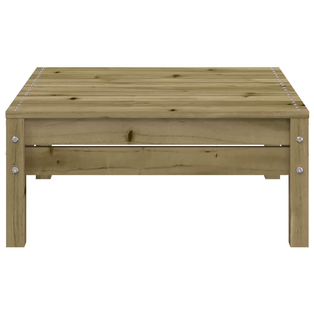 vidaXL Garden Sofa | Natural wood | Impregnated solid pine wood | 3-Seater