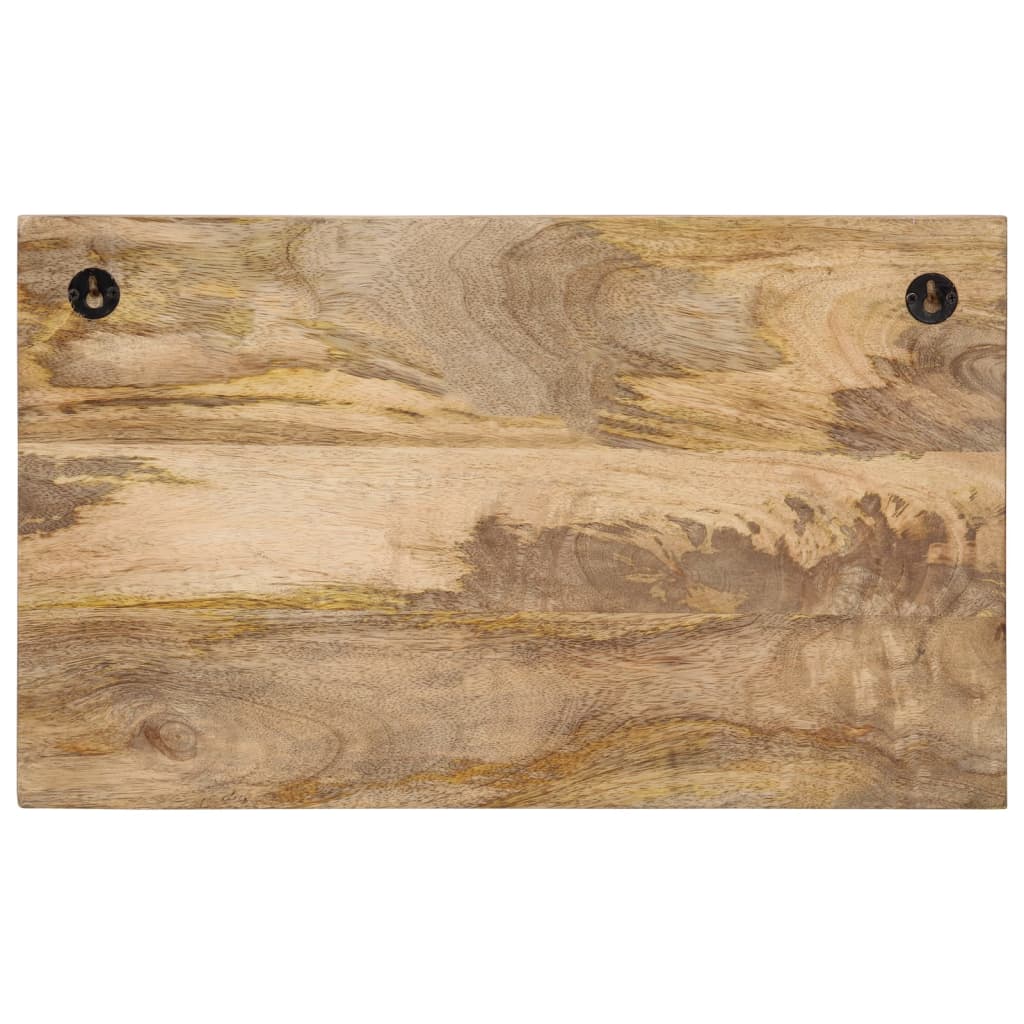vidaXL Wall-mounted Coat Racks with 4 Hooks 2 pcs Solid Wood Mango