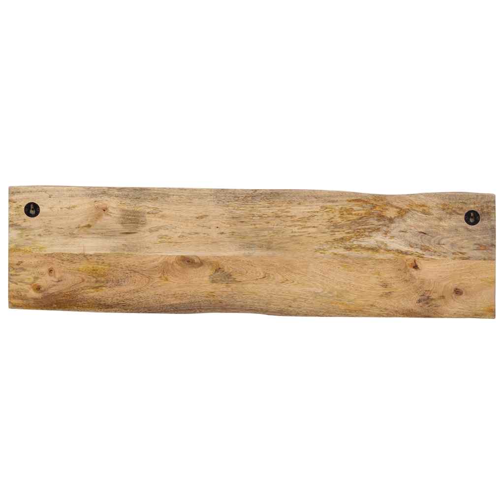 vidaXL Wall-mounted Coat Rack with 4 Hooks Solid Wood Mango