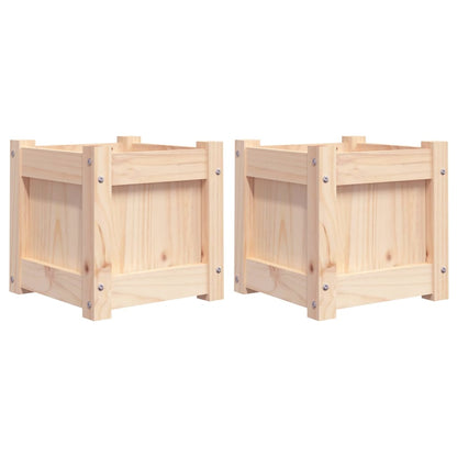 vidaXL Garden Planters 2 pcs Solid Wood Pine