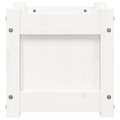 vidaXL Garden Planter White 31x31x31 cm Solid Wood Pine