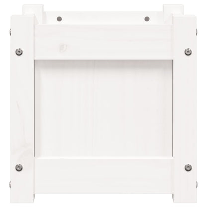 vidaXL Garden Planter White 31x31x31 cm Solid Wood Pine