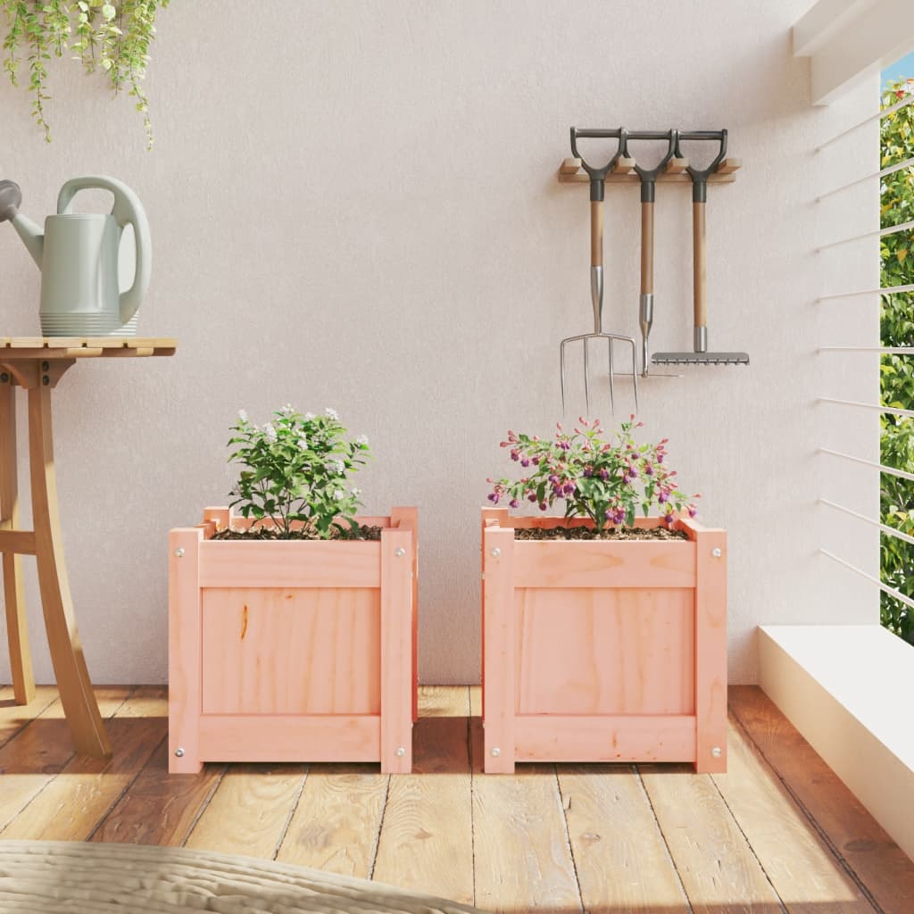 vidaXL Garden Planters 2 pcs Solid Wood Douglas