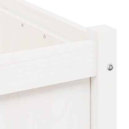 vidaXL Garden Planter White 50x50x50 cm Solid Wood Pine