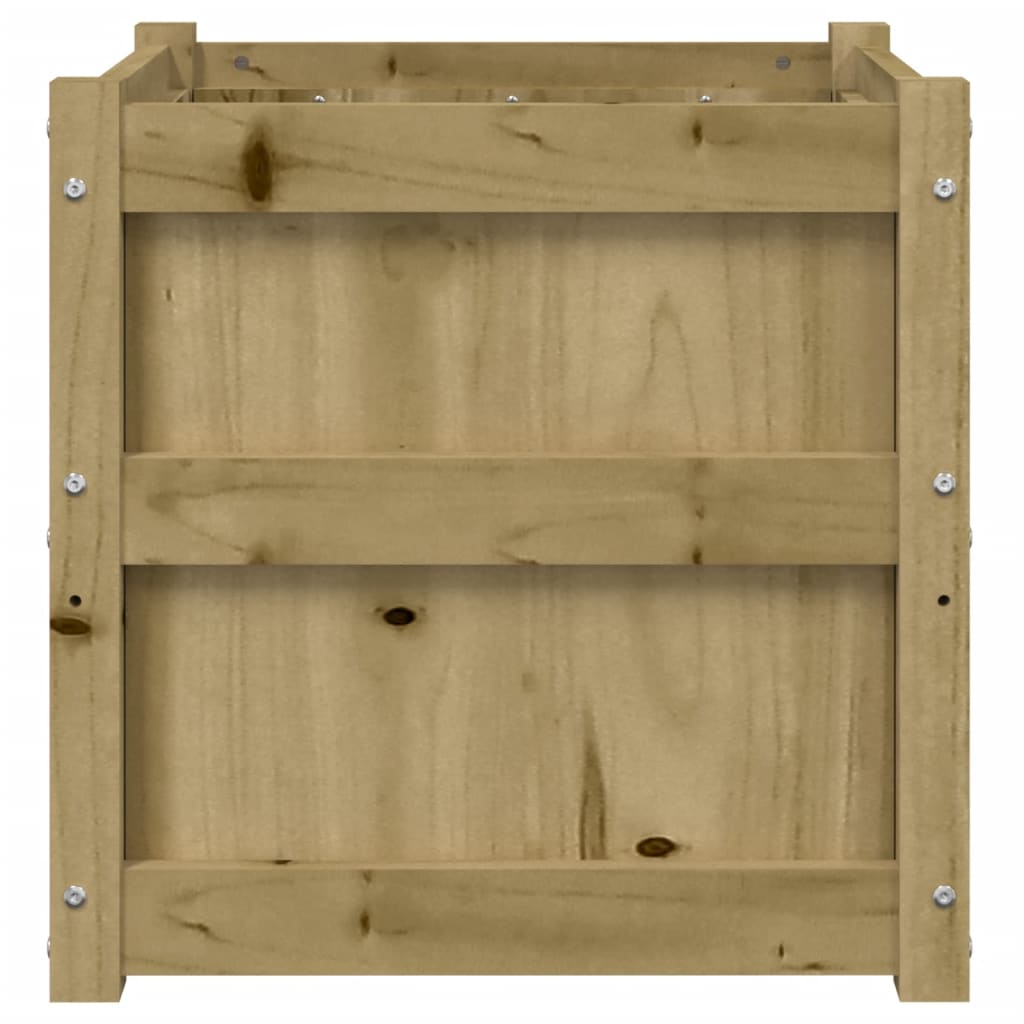 vidaXL Garden Planter 50x50x50 cm Impregnated Wood Pine