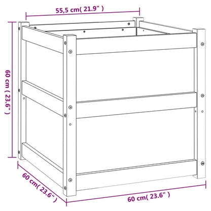 vidaXL Garden Planter 60x60x60 cm Solid Wood Douglas