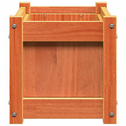 vidaXL Garden Planter Wax Brown 60x31x31 cm Solid Wood Pine