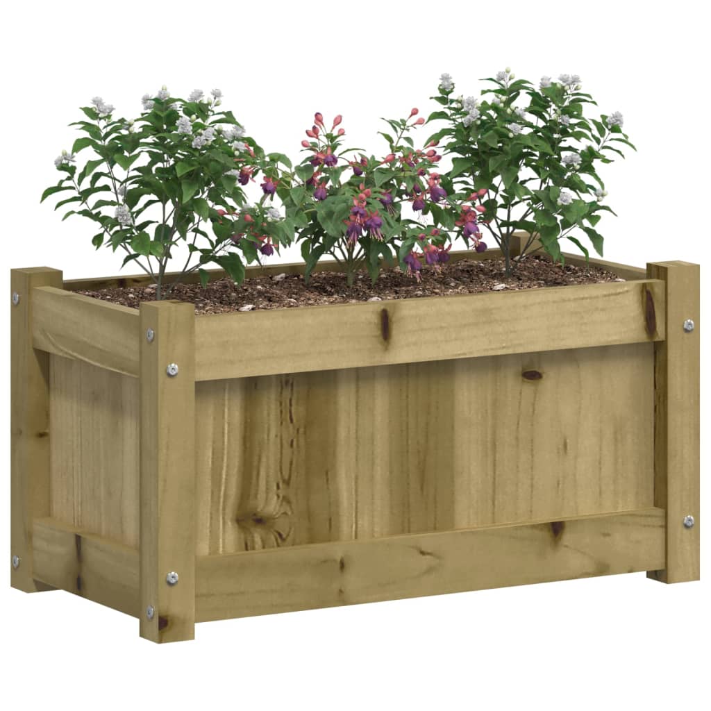 vidaXL Garden Planter 60x31x31 cm Impregnated Wood Pine