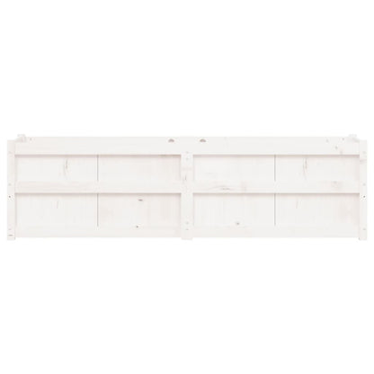 vidaXL Garden Planter White 180x50x50 cm Solid Wood Pine