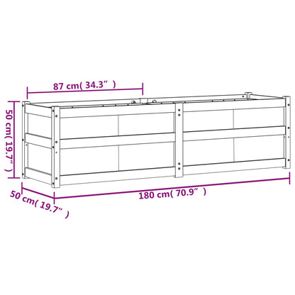 vidaXL Garden Planter 180x50x50 cm Solid Wood Douglas