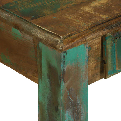 vidaXL Writing Desk Brown 112 x 55 x 76 cm Solid Reclaim Wood