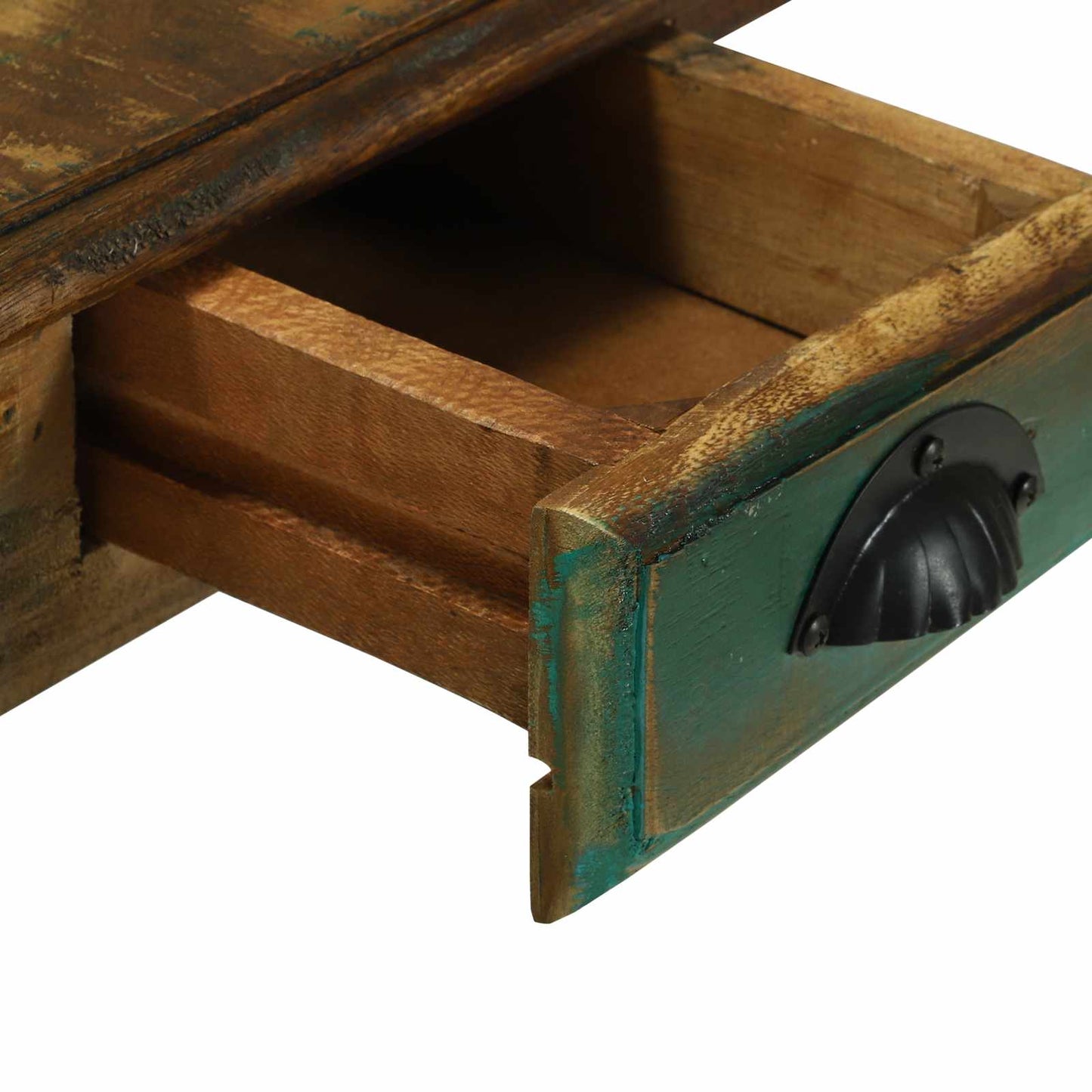 vidaXL Writing Desk Brown 112 x 55 x 76 cm Solid Reclaim Wood