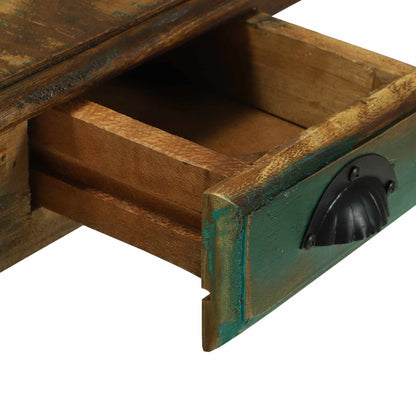 vidaXL Writing Desk Brown 112 x 55 x 76 cm Solid Reclaim Wood