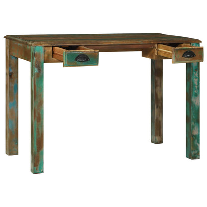 vidaXL Writing Desk Brown 112 x 55 x 76 cm Solid Reclaim Wood