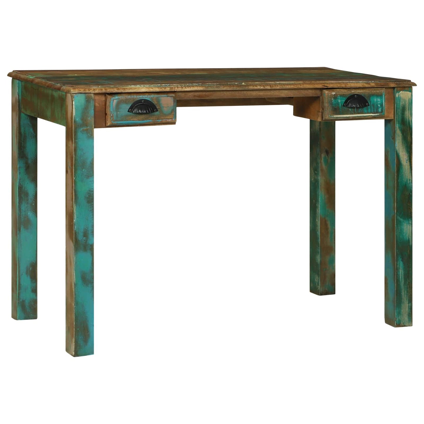 vidaXL Writing Desk Brown 112 x 55 x 76 cm Solid Reclaim Wood