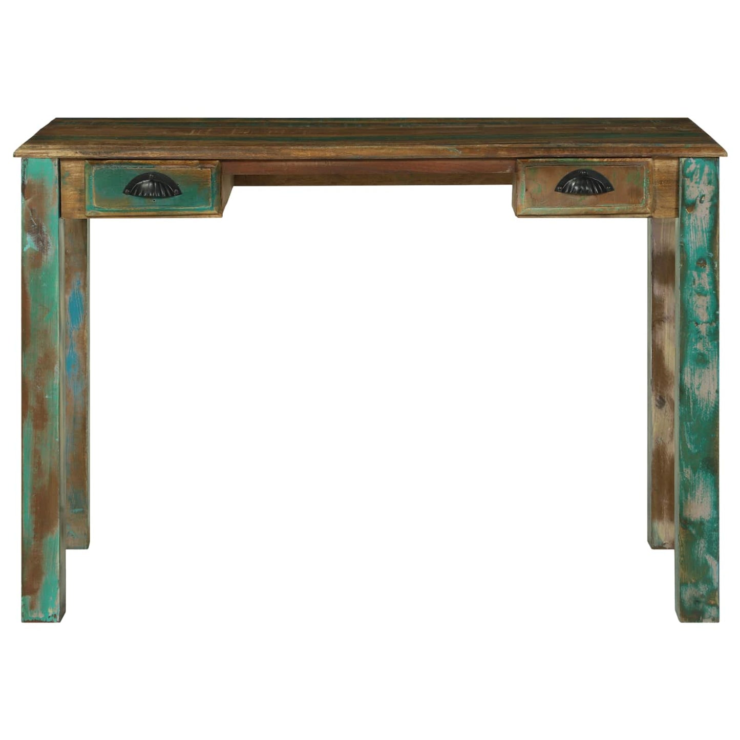 vidaXL Writing Desk Brown 112 x 55 x 76 cm Solid Reclaim Wood