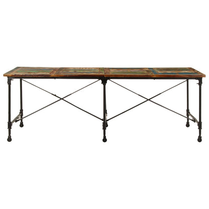 vidaXL Dining Table 220x90x77 cm Solid Wood Reclaimed