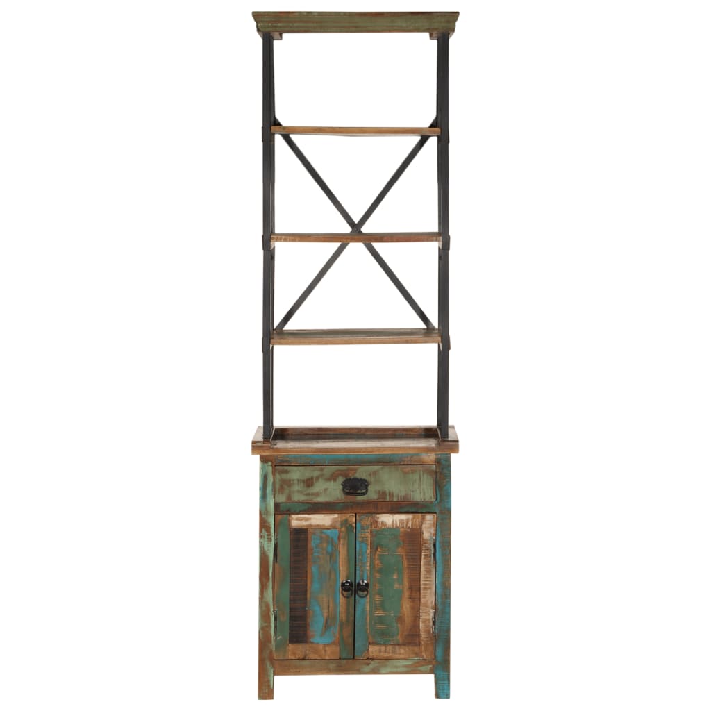 vidaXL Highboard 55x30x180 cm Solid Wood Reclaimed