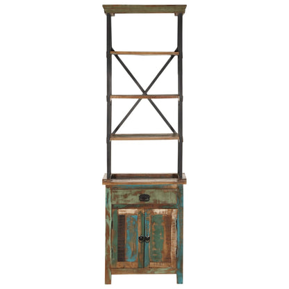 vidaXL Highboard 55x30x180 cm Solid Wood Reclaimed