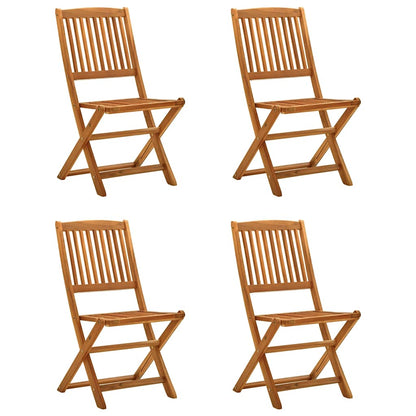 vidaXL Garden Dining Set | Brown | Solid Acacia Wood | Medium | Foldable
