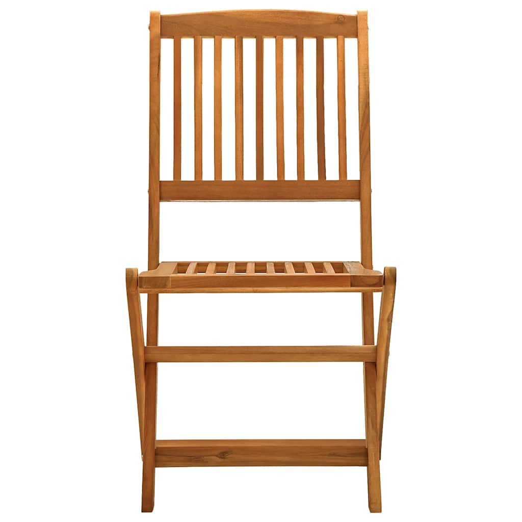 vidaXL Garden Dining Set | Brown | Solid Acacia Wood | Medium | Foldable