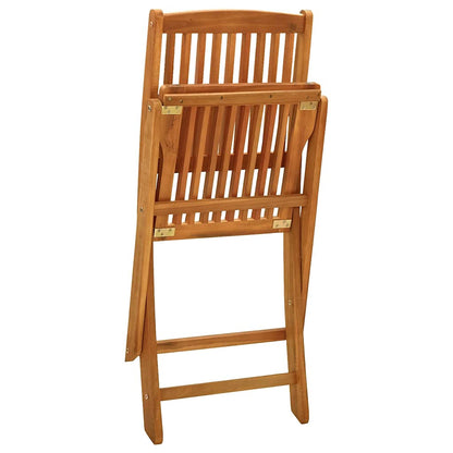 vidaXL Garden Dining Set | Brown | Solid Acacia Wood | Medium | Foldable